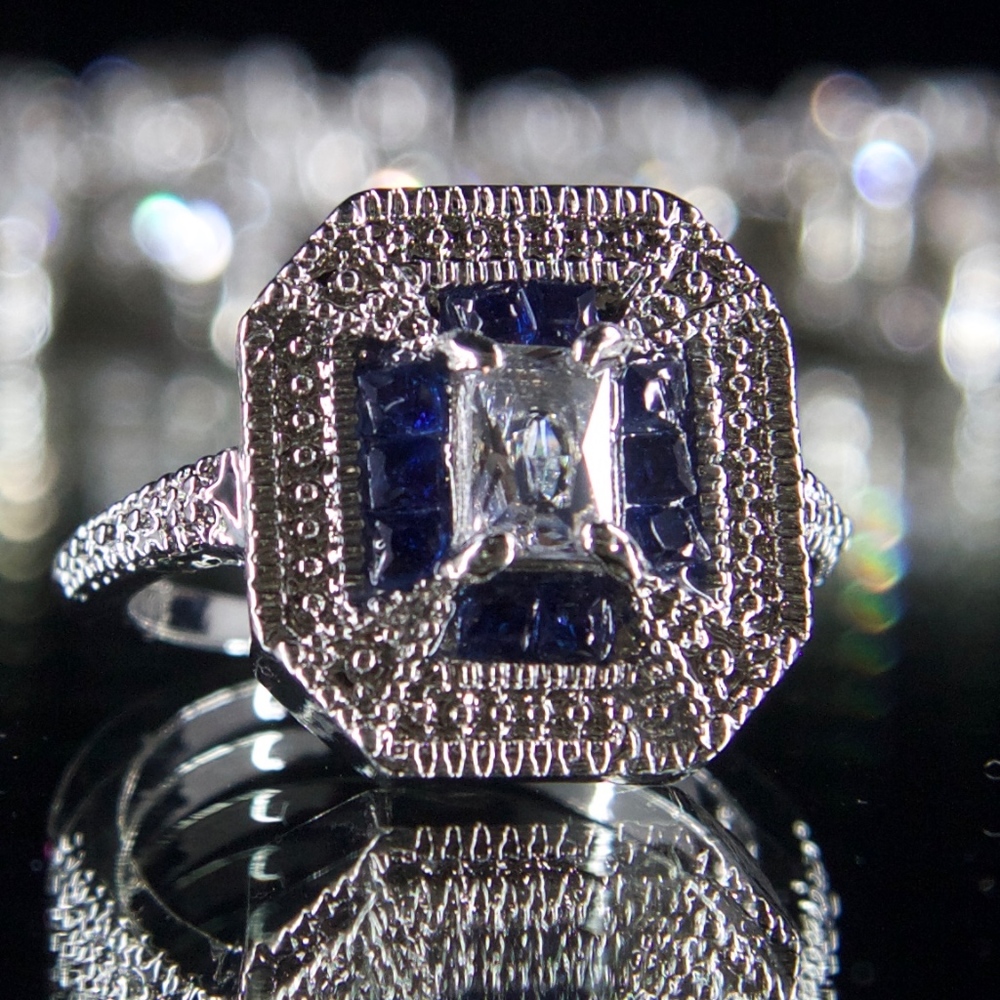 14kt Gold Dipped Swarovski Engagement Ring